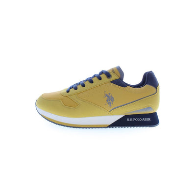 Baskets jaunes en polyester US POLO ASSN.