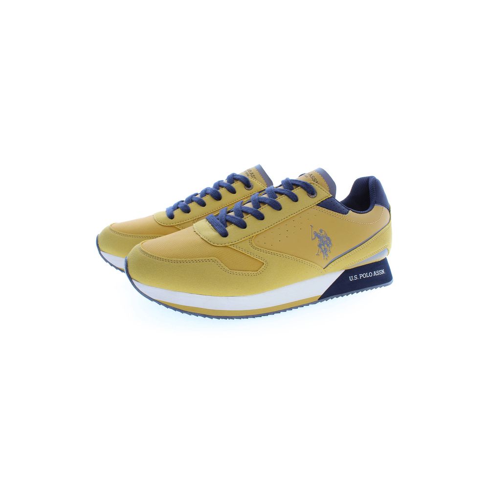 Baskets jaunes en polyester US POLO ASSN.
