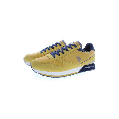 Baskets jaunes en polyester US POLO ASSN.