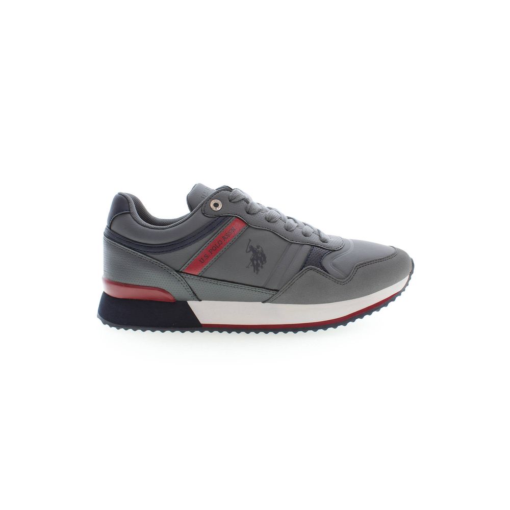 Baskets grises en polyester US POLO ASSN.