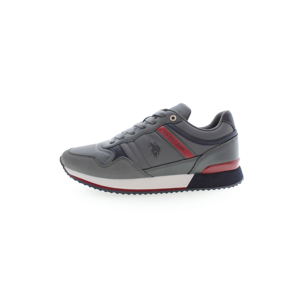 Baskets grises en polyester US POLO ASSN.