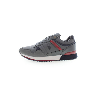 Baskets grises en polyester US POLO ASSN.