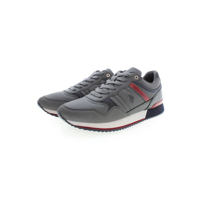 Baskets grises en polyester US POLO ASSN.
