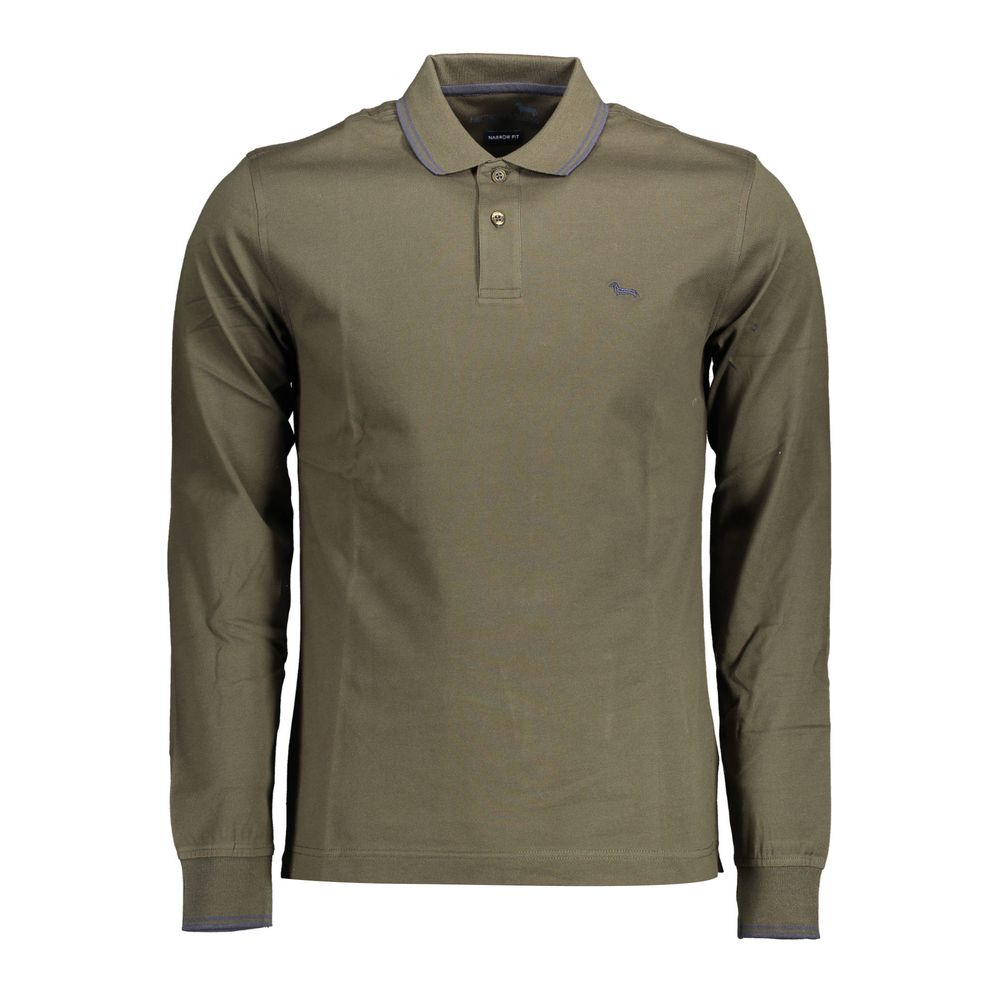 Harmont & Blaine Green Cotton Polo Shirt