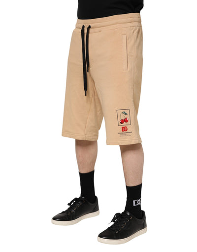 Dolce &amp; Gabbana Gele Katoenen Heren Bermuda Sweatshorts Shorts