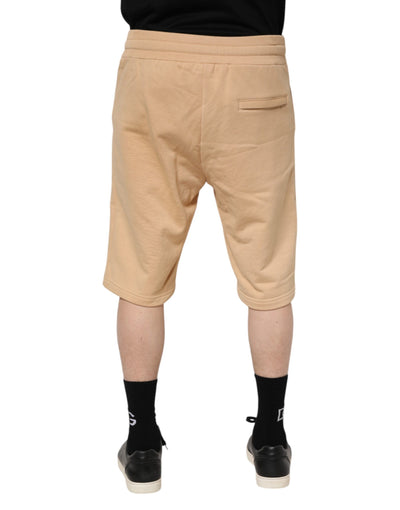Dolce &amp; Gabbana Gele Katoenen Heren Bermuda Sweatshorts Shorts