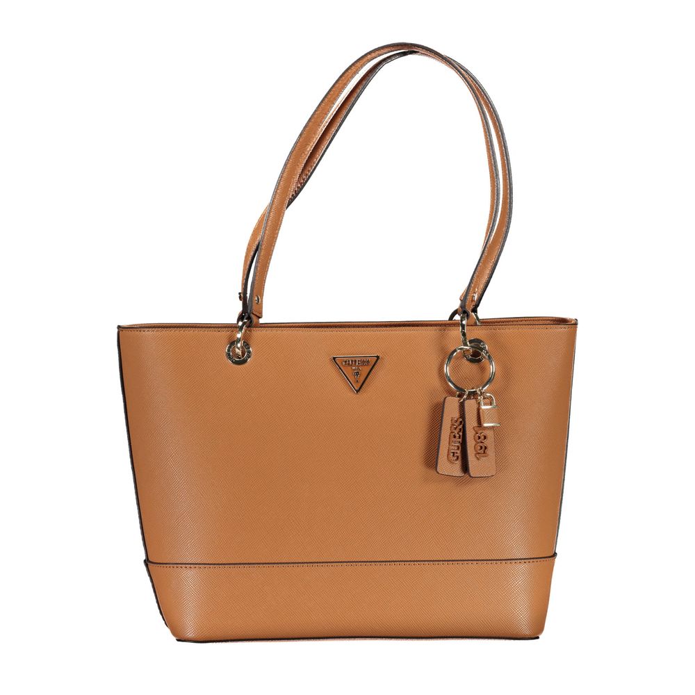 Sac à main Guess Jeans en polyéthylène marron