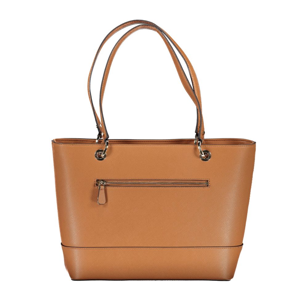 Sac à main Guess Jeans en polyéthylène marron