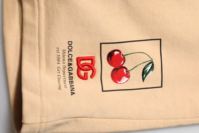 Dolce &amp; Gabbana Gele Katoenen Heren Bermuda Sweatshorts Shorts