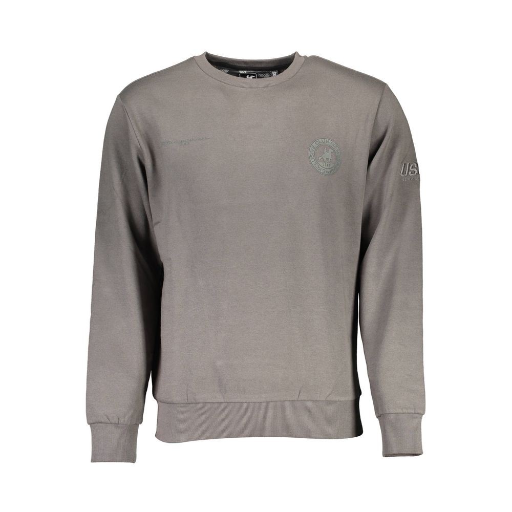 Pull en coton gris US Grand Polo