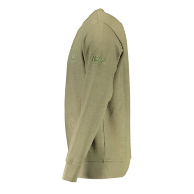 Pull en coton vert US Grand Polo