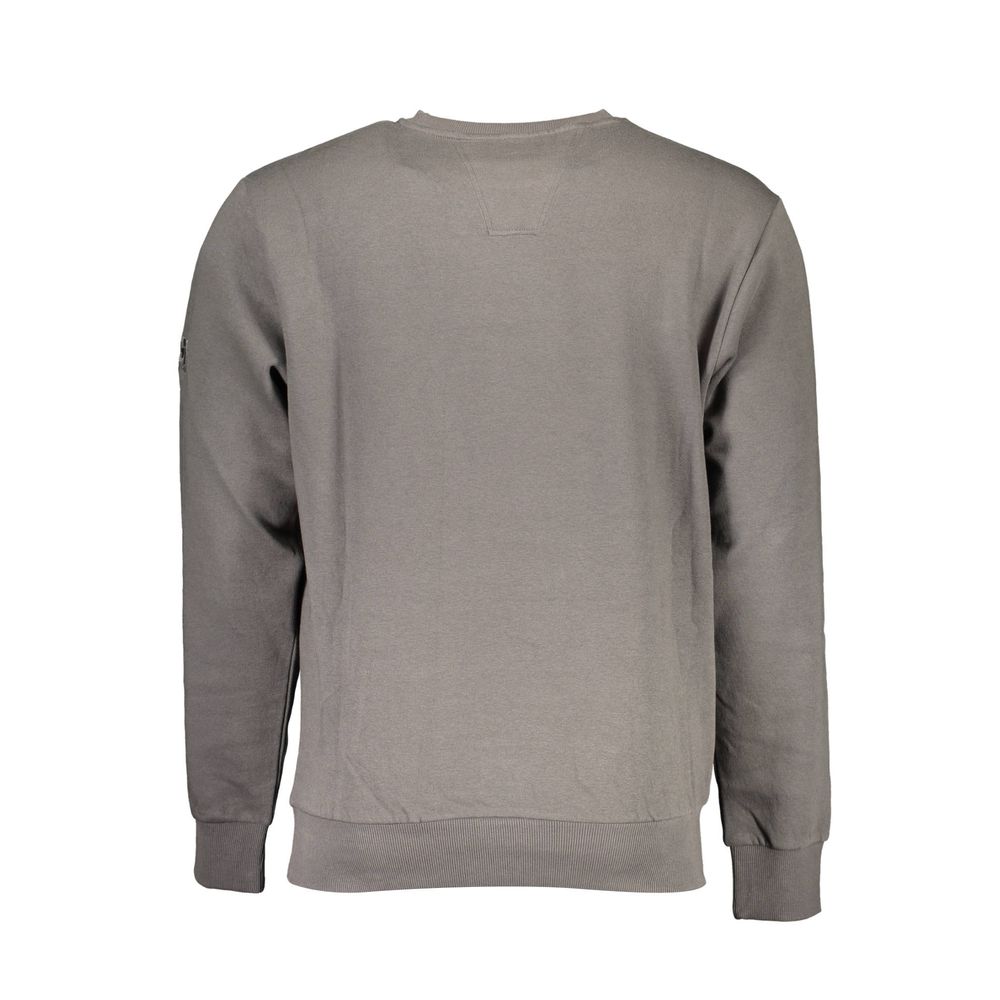 Pull en coton gris US Grand Polo