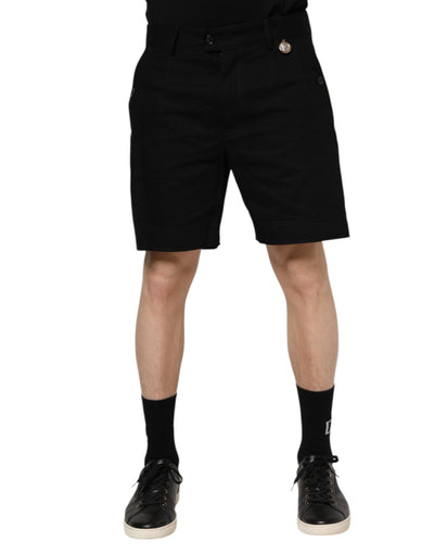 Dolce &amp; Gabbana Zwarte Katoenen Knielange Bermuda Shorts voor Heren