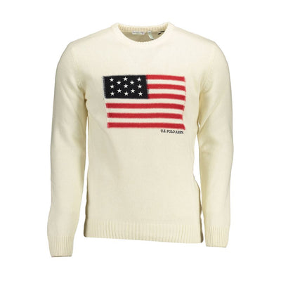 Pull en laine blanc US POLO ASSN.