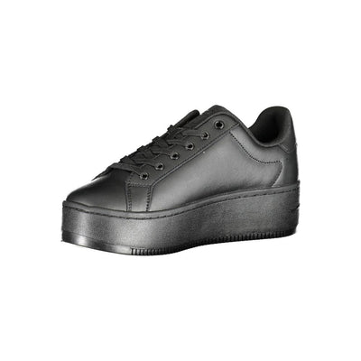 Tommy Hilfiger Black Polyester Sneaker
