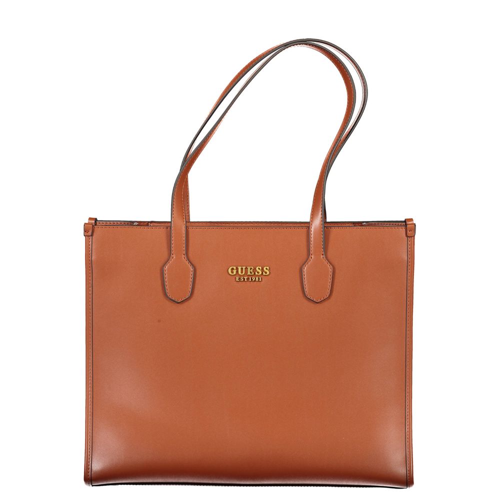 Sac à main Guess Jeans en polyéthylène marron