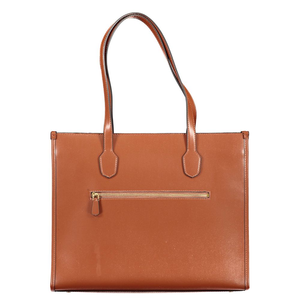 Sac à main Guess Jeans en polyéthylène marron