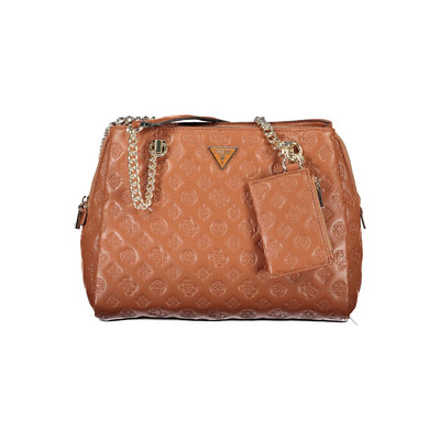 Sac à main Guess Jeans en polyéthylène marron
