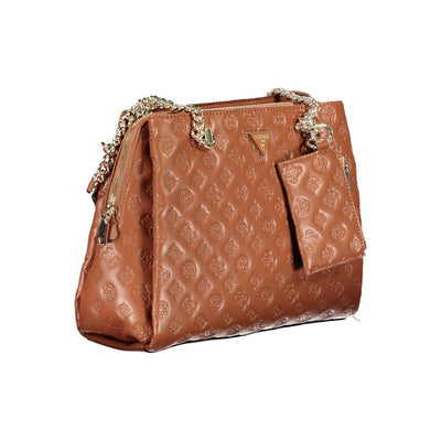 Sac à main Guess Jeans en polyéthylène marron
