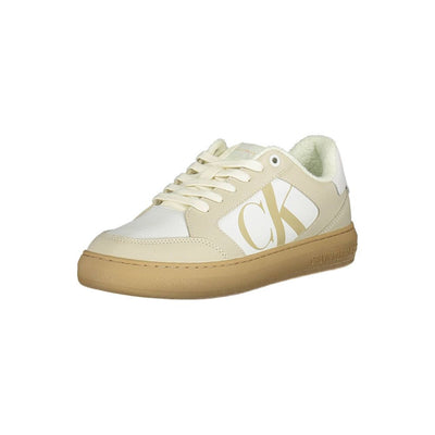 Calvin Klein witte polyester sneaker