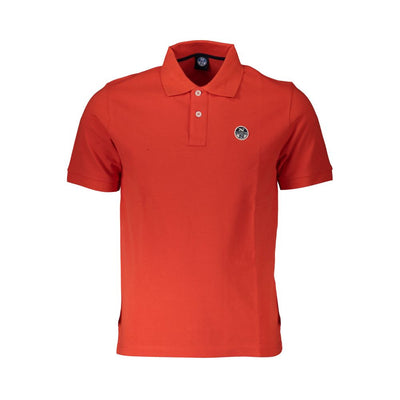 North Sails Red Cotton Polo Shirt