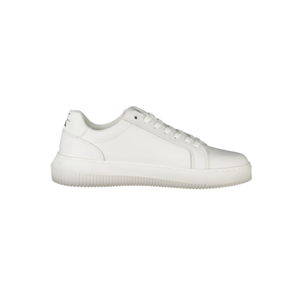 Calvin Klein witte polyester sneaker