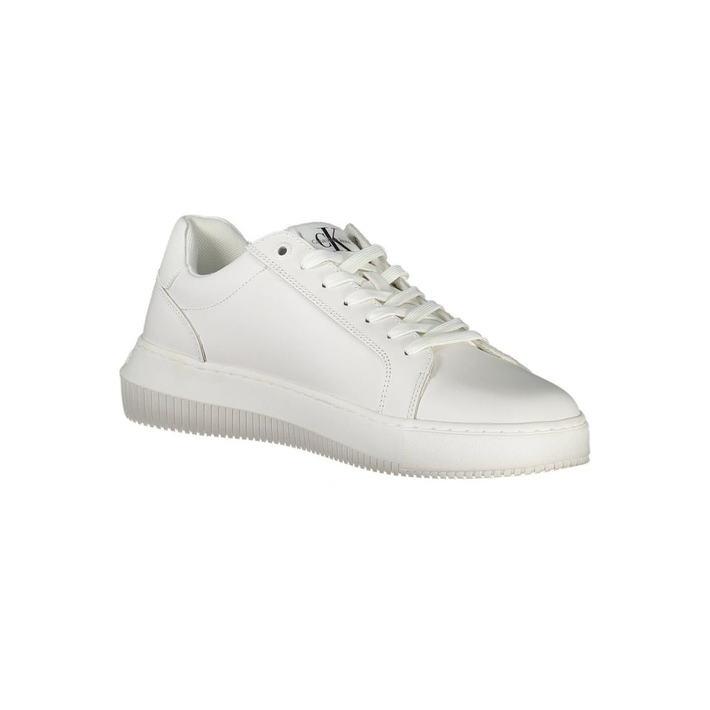 Calvin Klein witte polyester sneaker