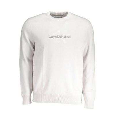 Pull en coton gris Calvin Klein