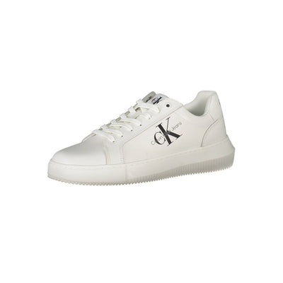 Calvin Klein witte polyester sneaker