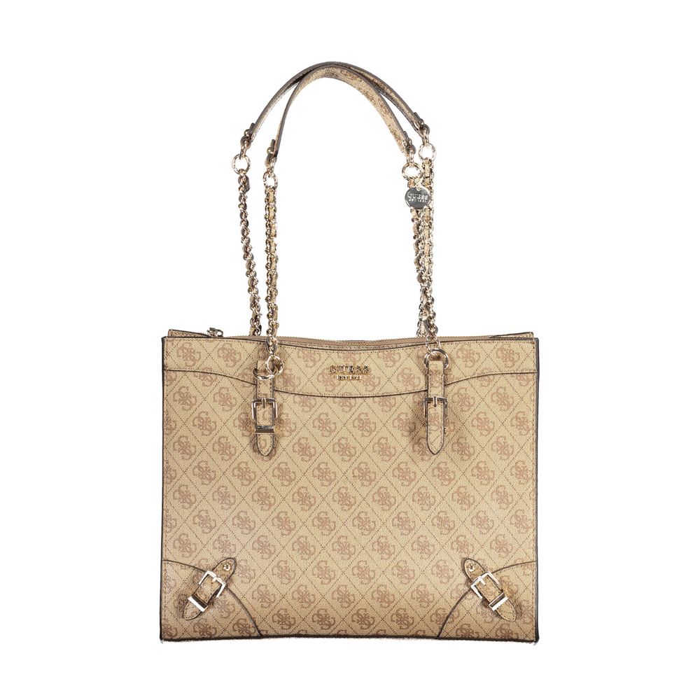 Sac à main Guess Jeans en polyéthylène beige