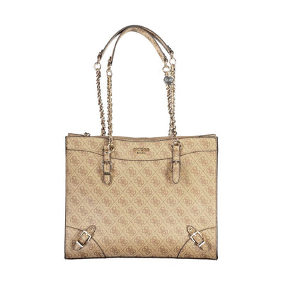 Sac à main Guess Jeans en polyéthylène beige