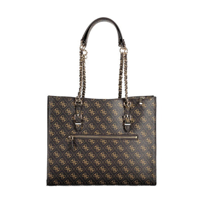 Sac à main Guess Jeans en polyéthylène marron