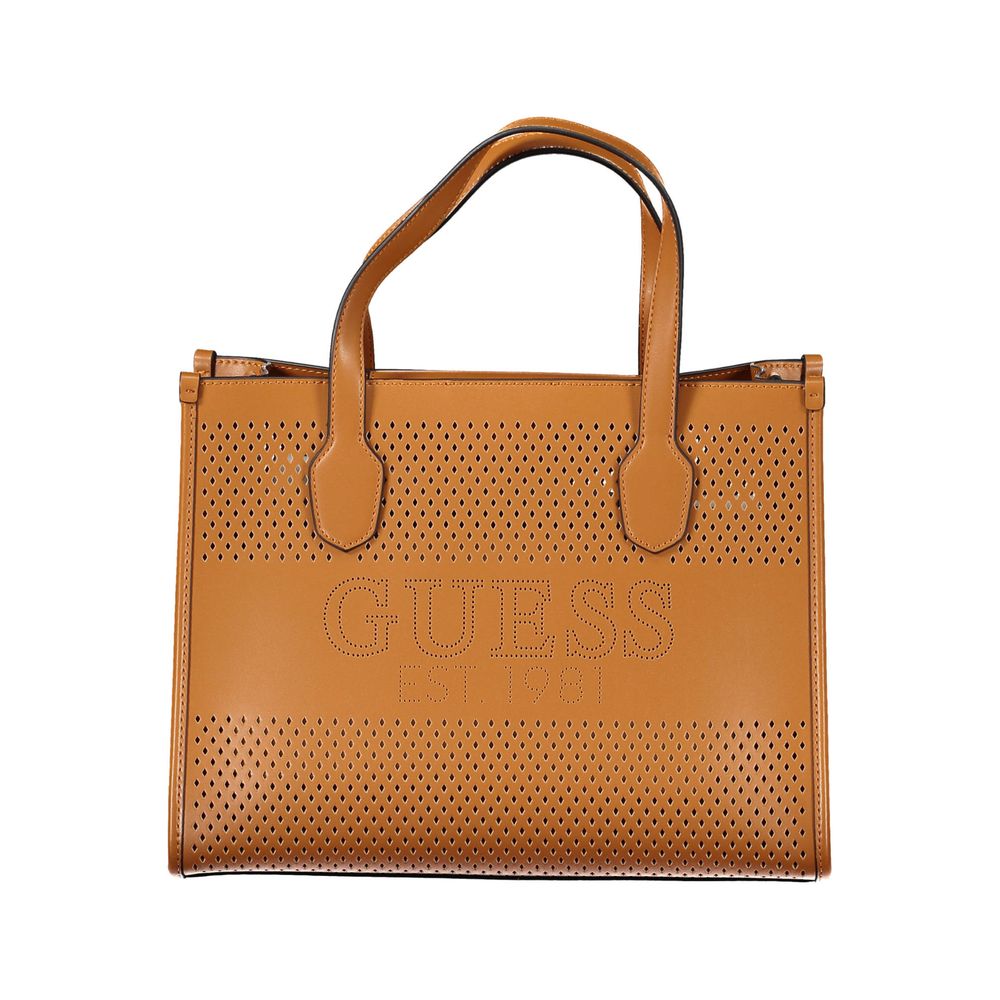 Sac à main Guess Jeans en polyéthylène marron