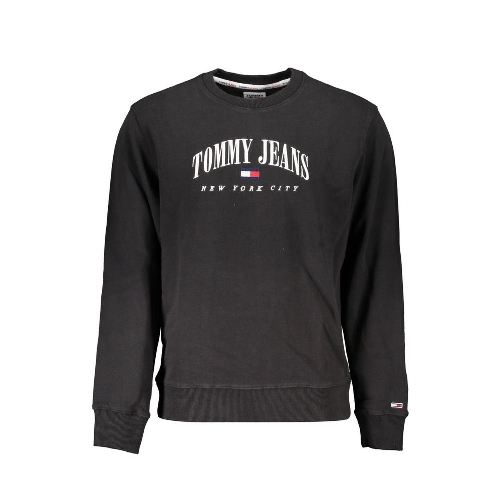 Pull en coton noir Tommy Hilfiger