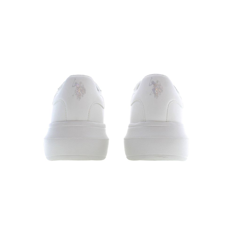 Baskets blanches en polyester US POLO ASSN.