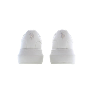 Baskets blanches en polyester US POLO ASSN.