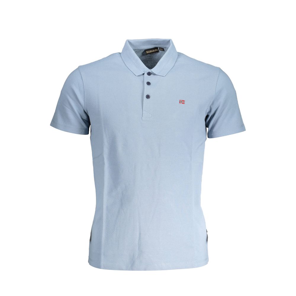 Polo Napapijri en coton bleu