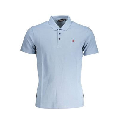 Polo Napapijri en coton bleu