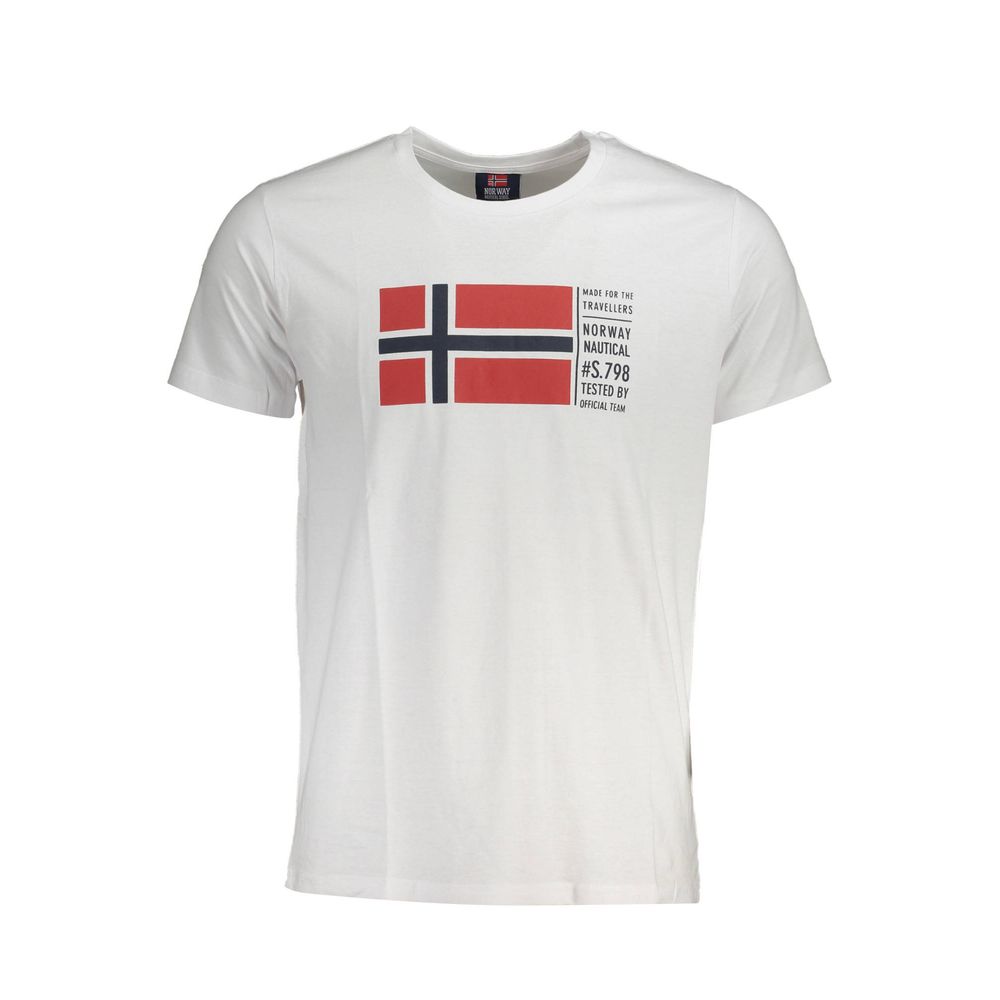 Noorwegen 1963 Wit Katoenen T-shirt