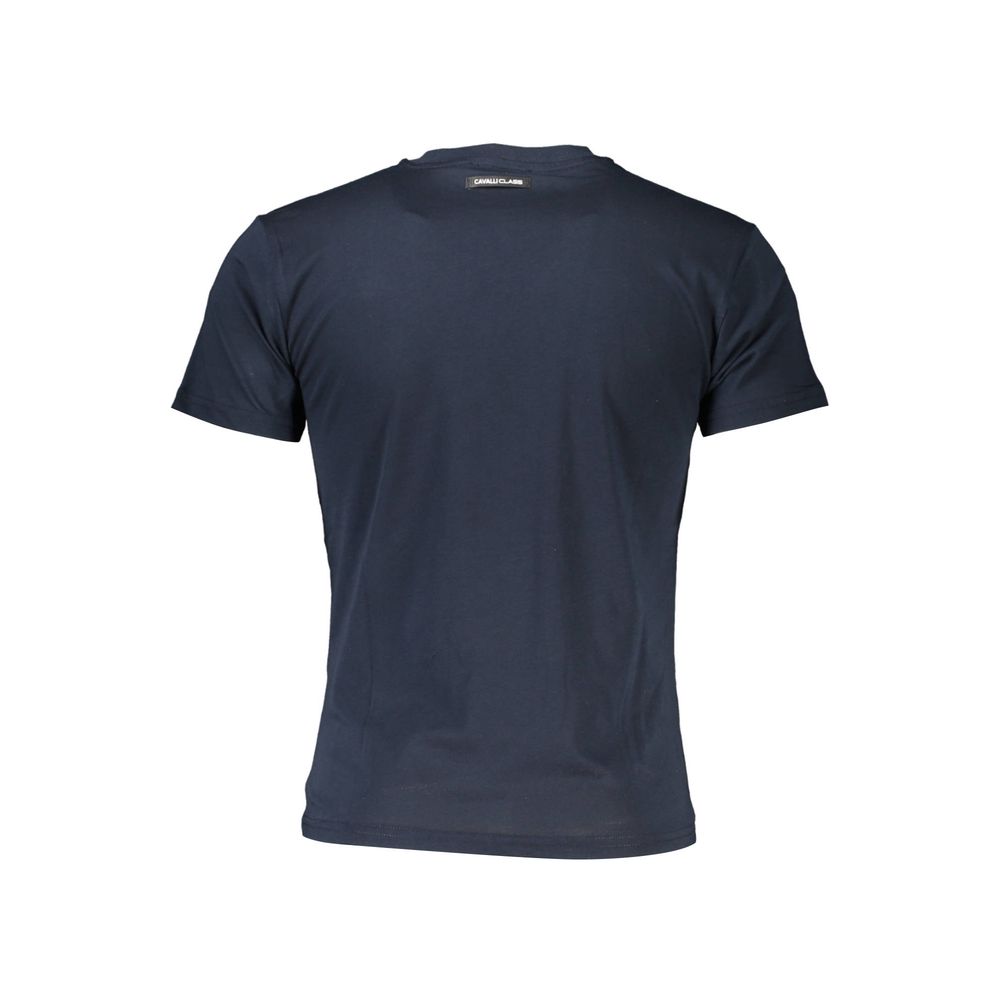 T-shirt en coton bleu Cavalli Class
