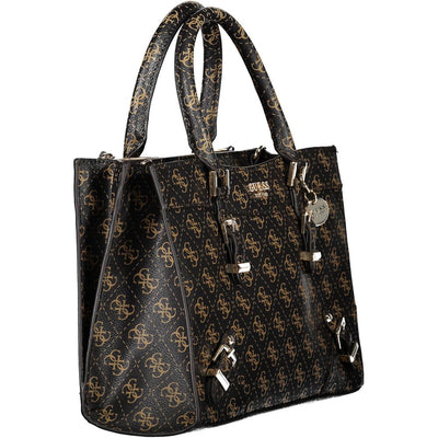 Sac à main Guess Jeans en polyéthylène marron