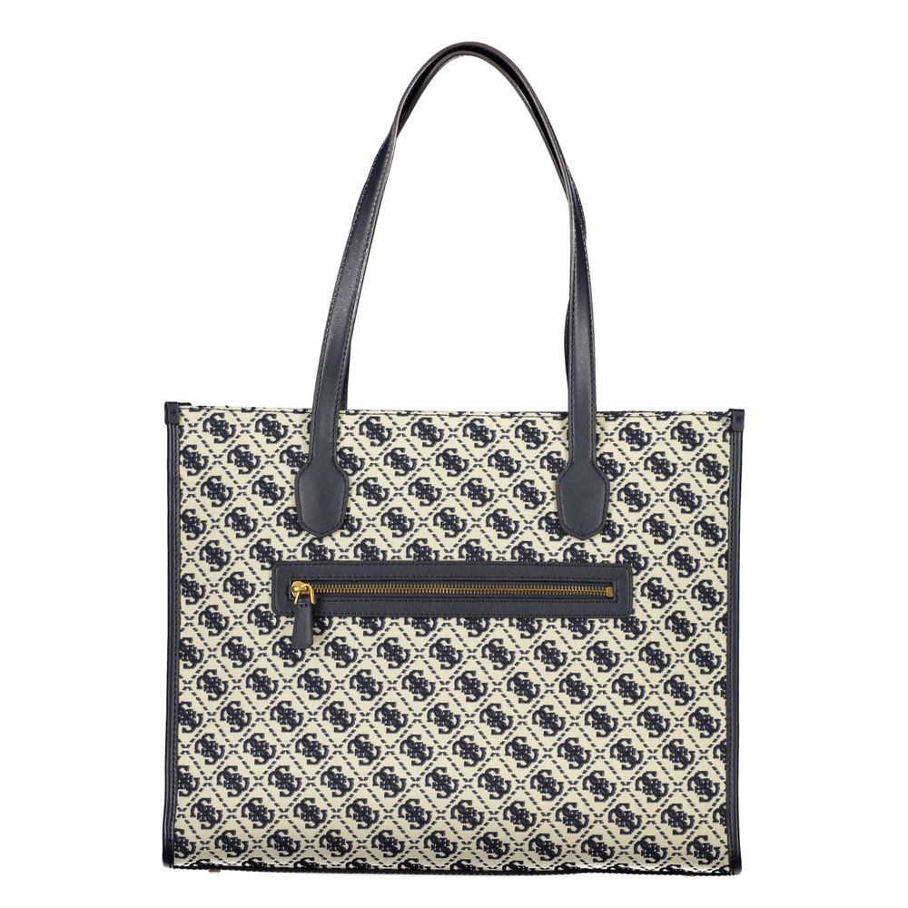 Sac à main Guess Jeans bleu en polyester