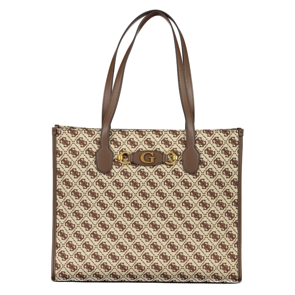 Sac à main Guess Jeans en polyester marron