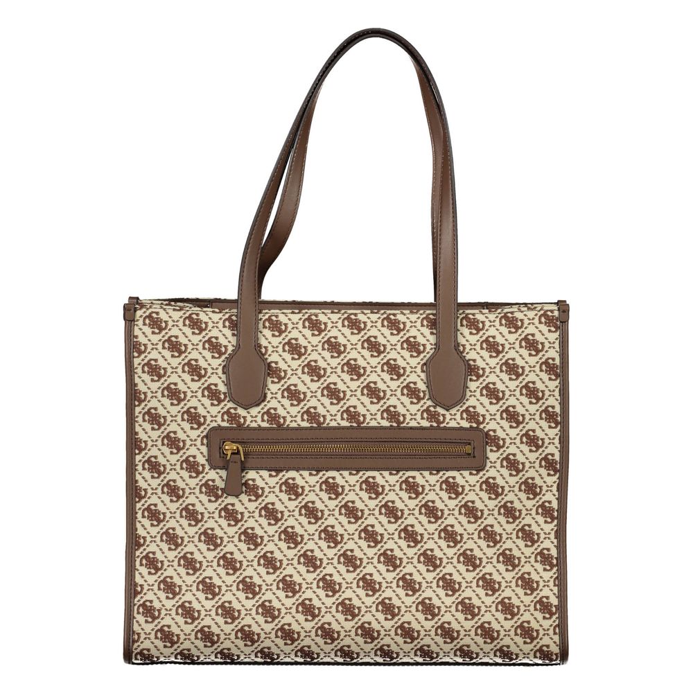 Sac à main Guess Jeans en polyester marron