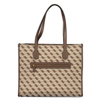 Sac à main Guess Jeans en polyester marron