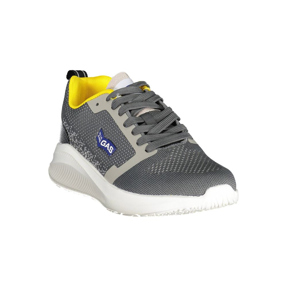 Gasgrijze polyester sneaker