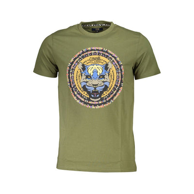 T-shirt en coton vert Cavalli Class