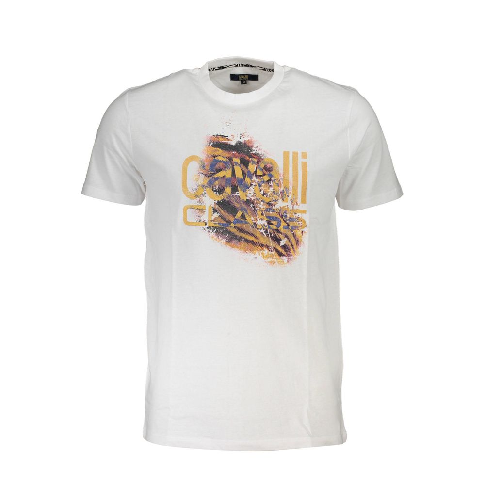 T-shirt en coton blanc Cavalli Class