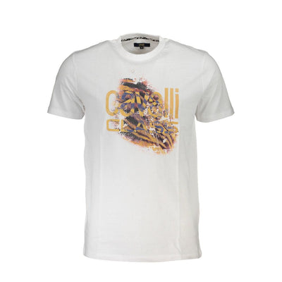 T-shirt en coton blanc Cavalli Class