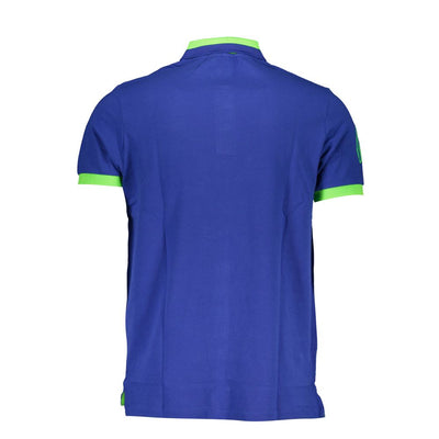 Scuola Nautica Blue Cotton Polo Shirt